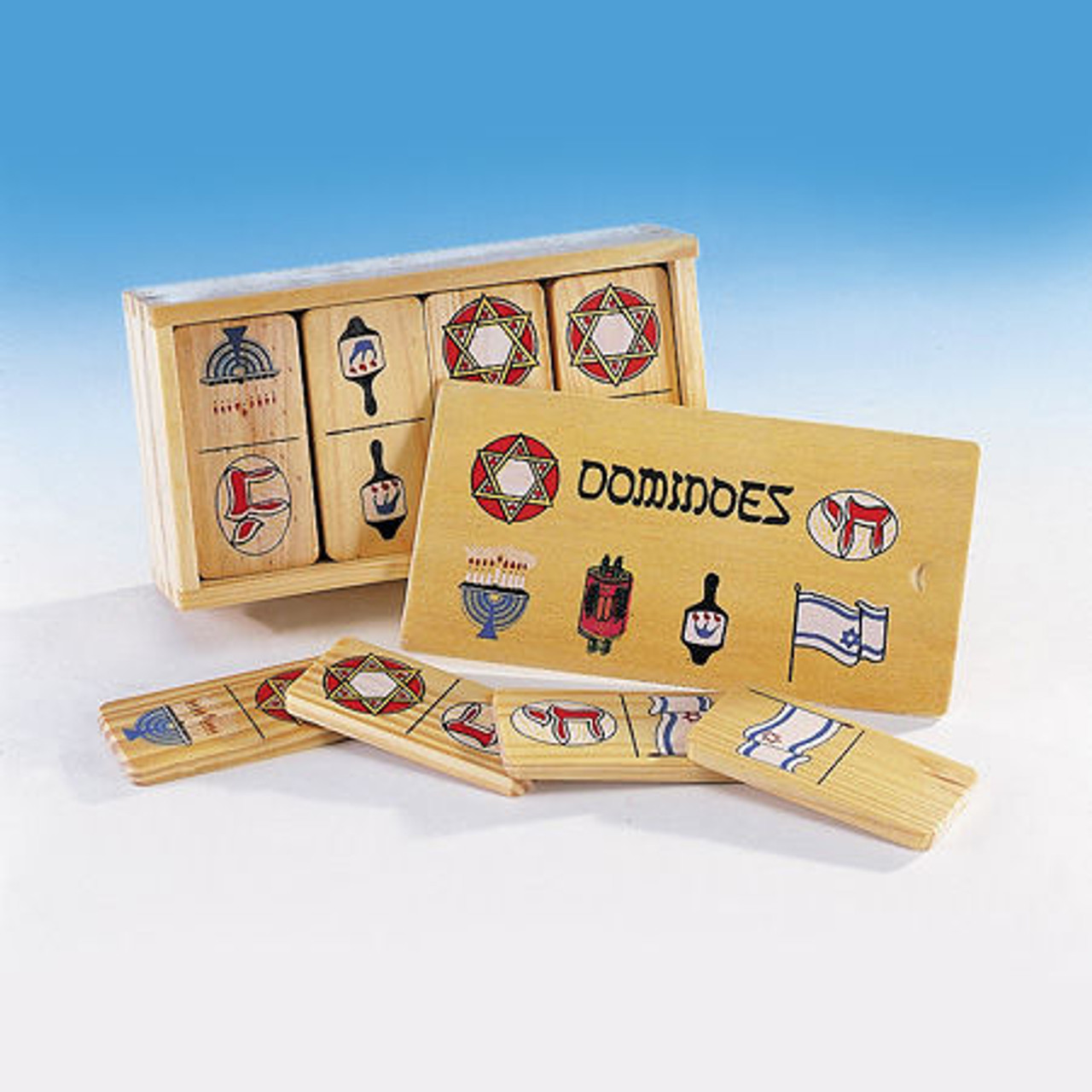 Judaic Wood Dominoes