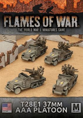 Flames of War: WWII: USA (UBX61) - T28E1 (37mm & .50cal) AAA (SP) Plat