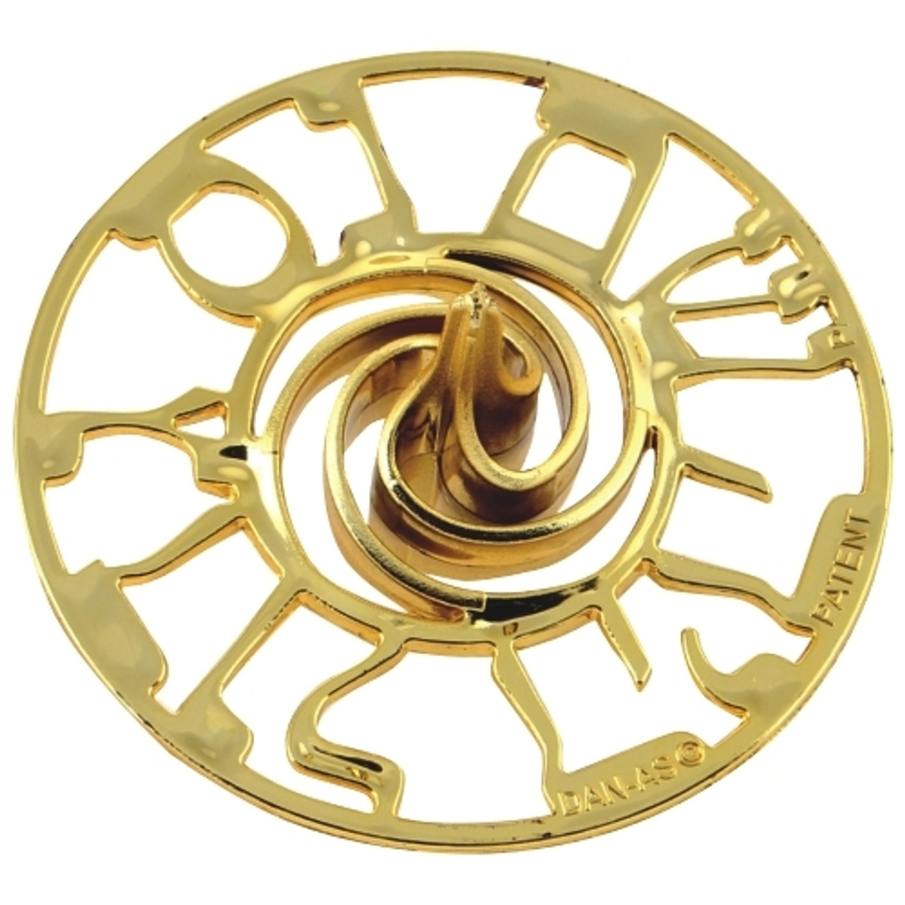 Chanukah Dreidel Spinners Golden, 2.5" Wide (pack of 60)