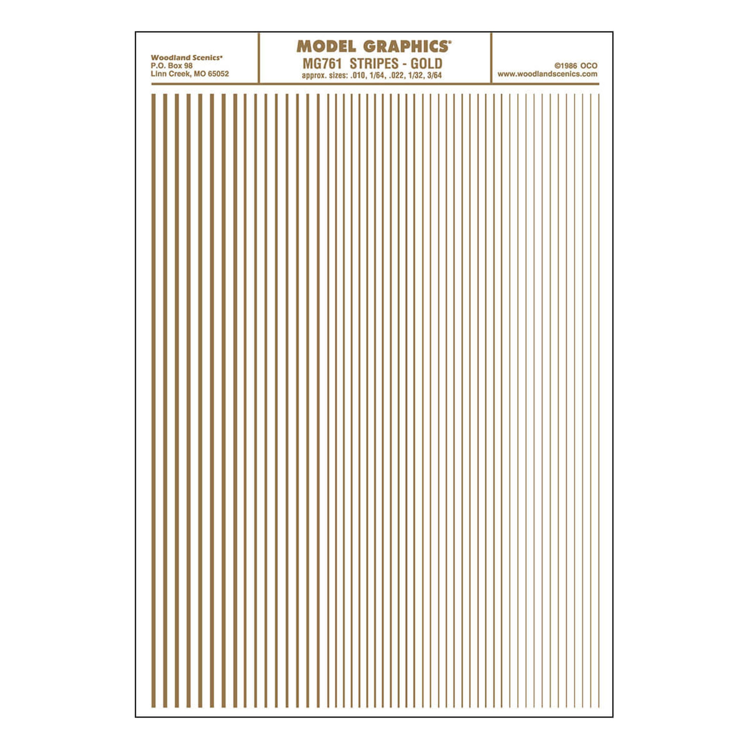 Woodland Scenics Stripes (Gold)