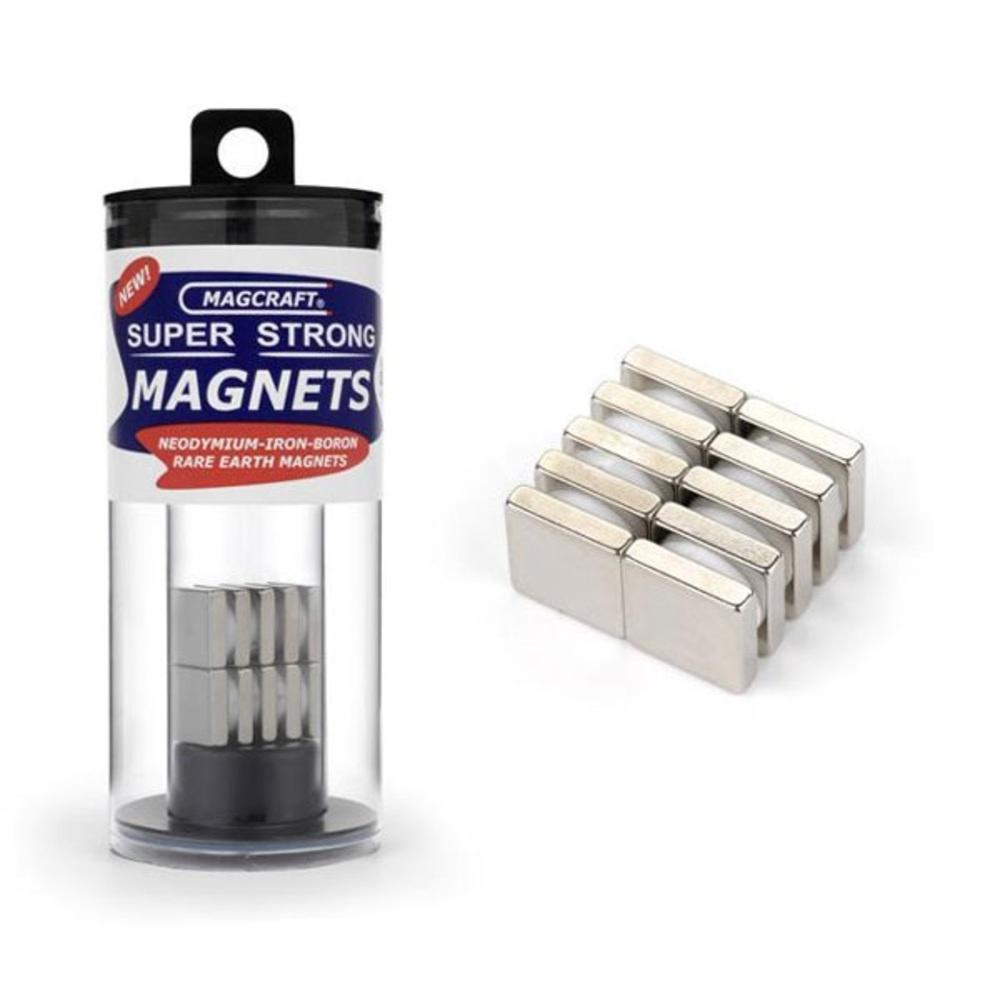 Magnets - 1/2in x 1/2in x 1/8in Rare Earth Block Magnets (10)