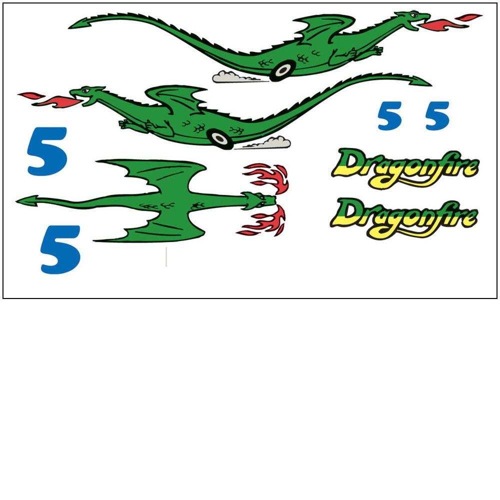 Pinewood Derby Dragonfire Decal