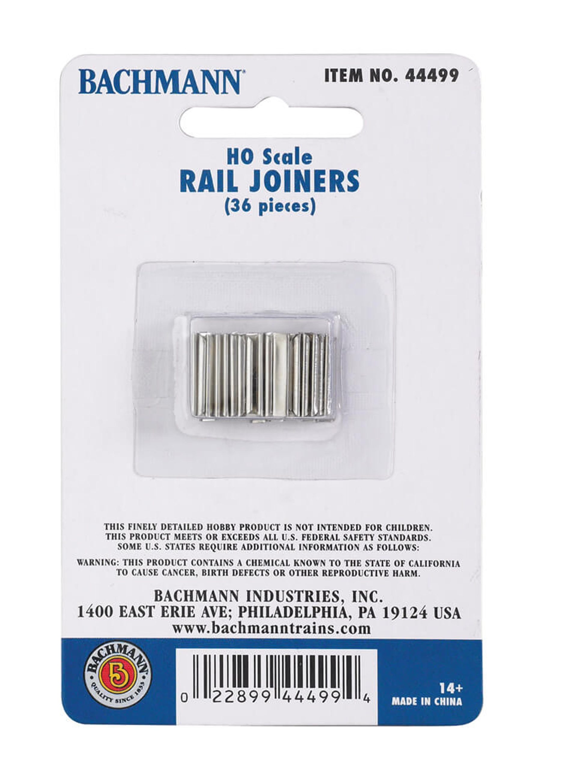 Bachmann HO Rail Joiners (36 ct)