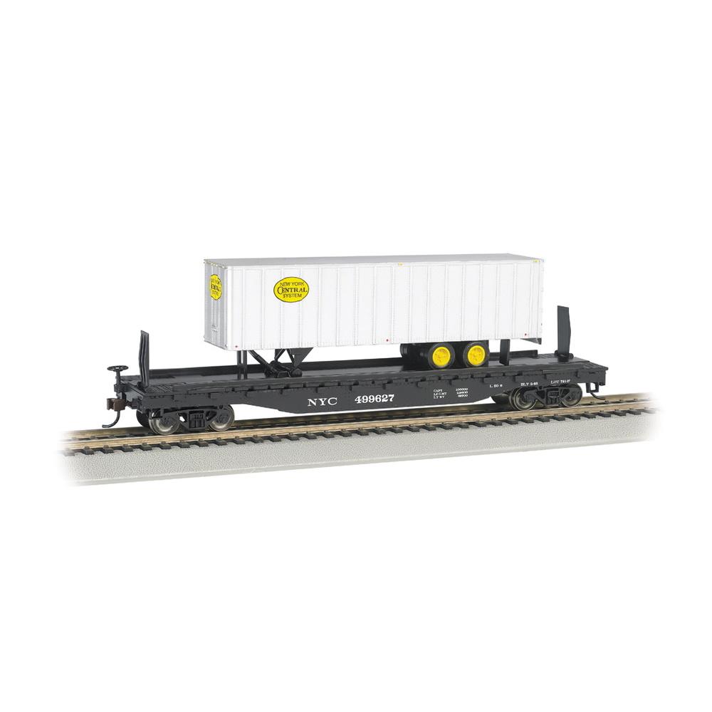 HO 526 Flat w/35 Trailer New York Central