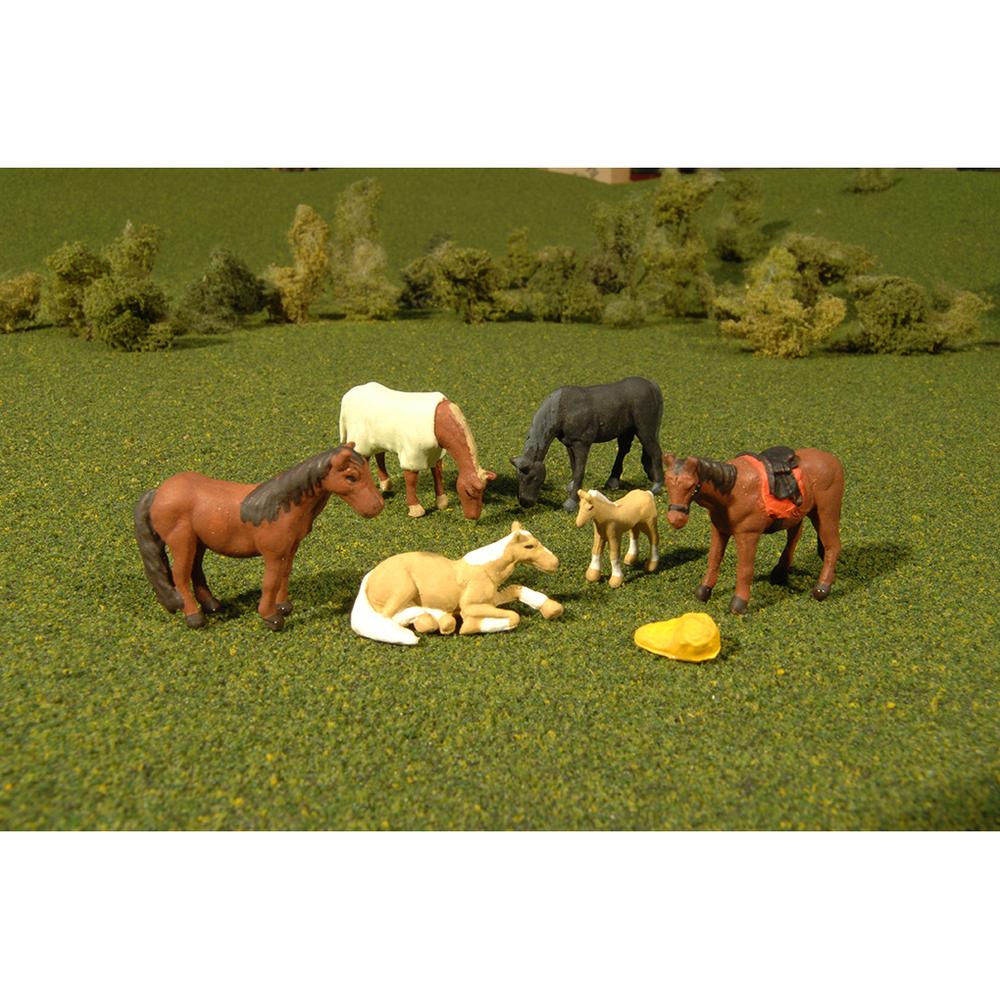 Bachmann HO Horses (6 pcs)