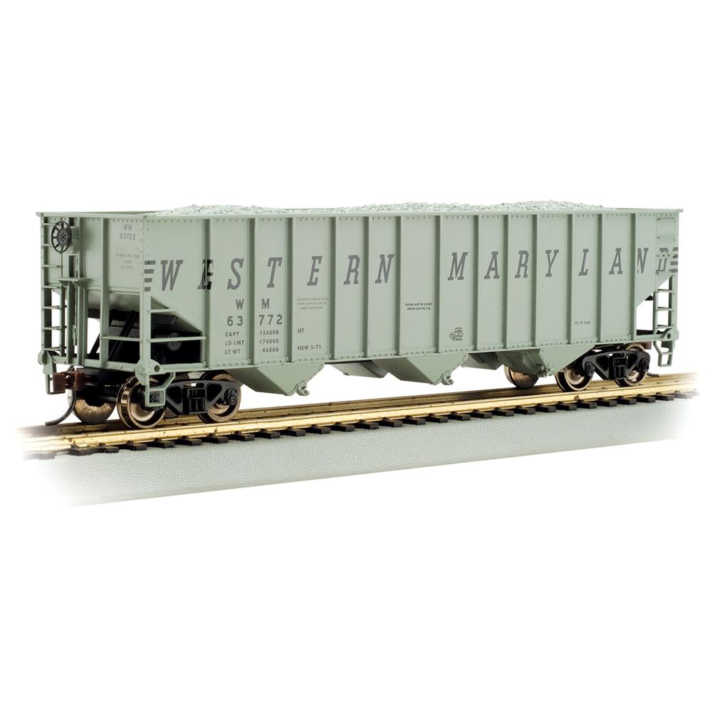Bachmann HO Western Maryland #63834 Beth Steel 100 Ton 3 Bay Hopper