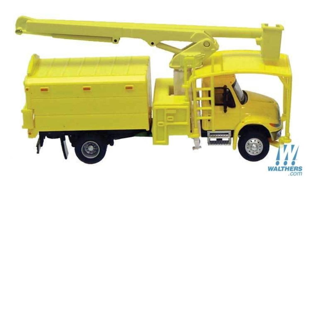 HO Intl. 4300 2-Axle Truck w/Tree Trimmer Body/Assembled/Yellow