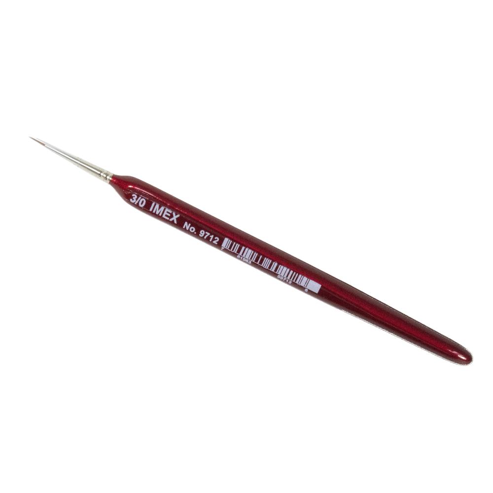 3/0 Red Sable Brush w/ Triangle Handle