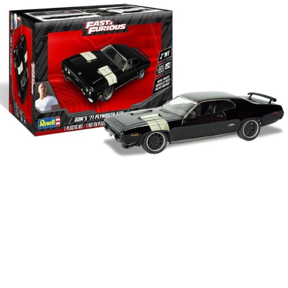 1/24 Fast & Furious Doms 1971 Plymouth GTX (2 in 1)
