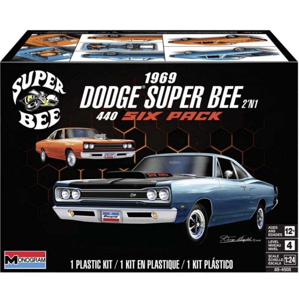 Revell-Monogram 1/24 1969 Dodge Super Bee 440 Six Pack 2 n 1