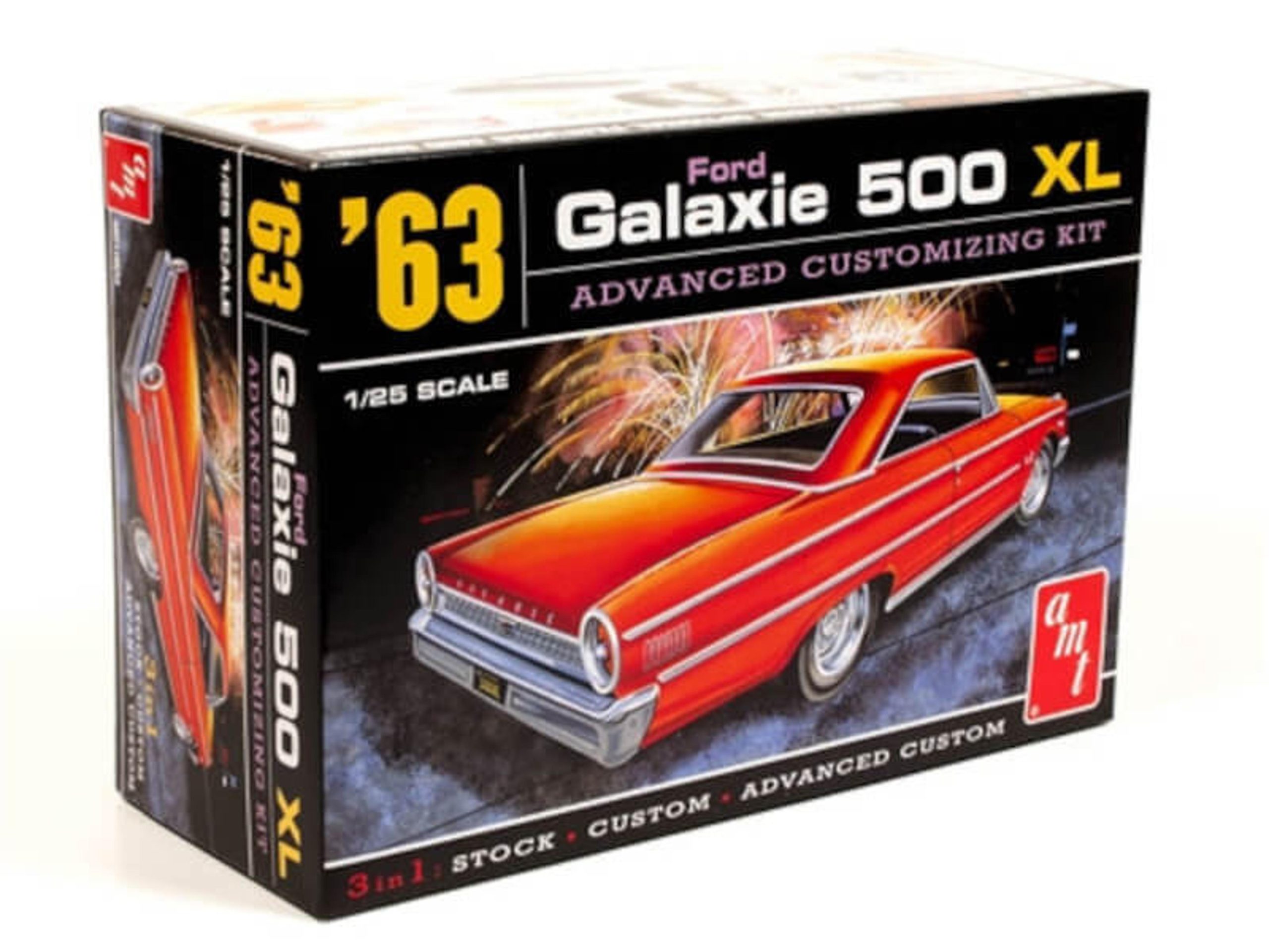 AMT 1/25 1963 Ford Galaxie 500 XL 3-in-1 Advanced Customizing Model Kit