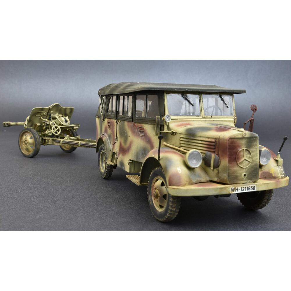 Miniart 1/35 German Krupp Kfz.70 w/ 7,62 cm F.K. 39 (r) Model Kit