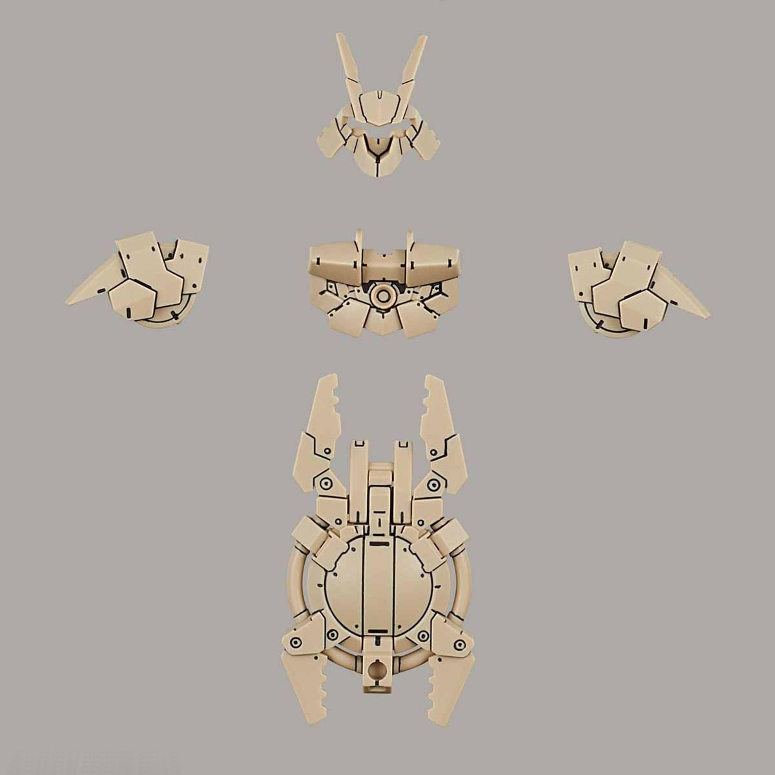 Bandai 30MM Portanova Exclusive Close Combat Option Armor (Sand Yellow)