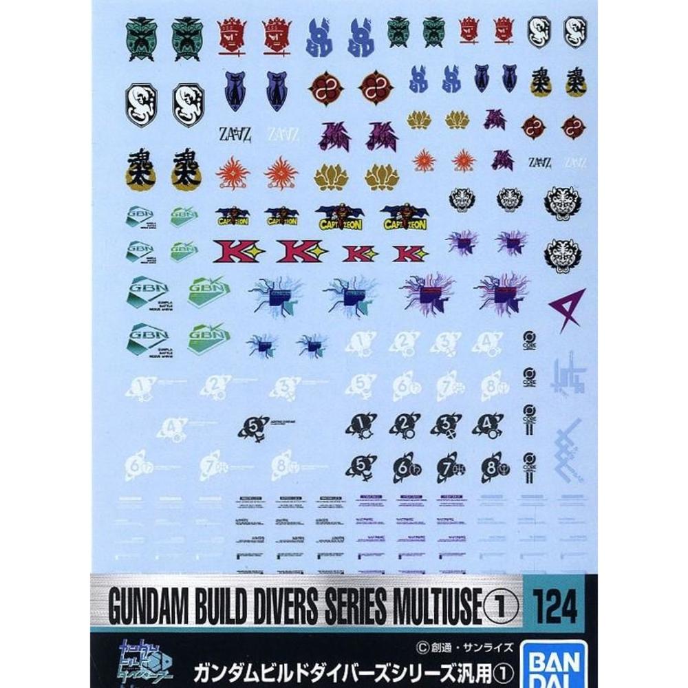 Bandai HG Gundam Build Divers Re:RISE Multi-Use 1 Decals