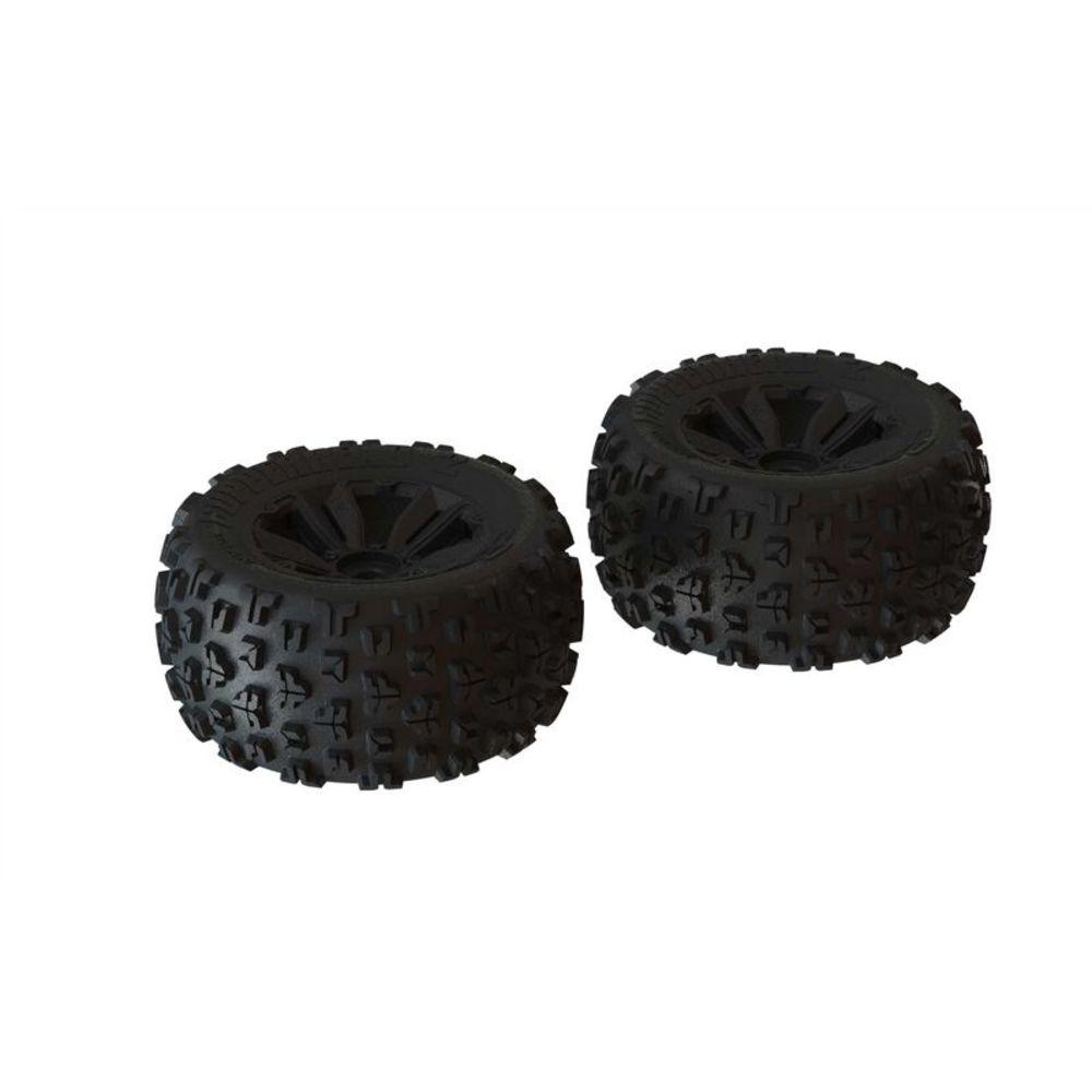 ARRMA 1/8 dBoots Copperhead2 MT Front/Rear 3.8 Pre-Mtd. Tires/Black