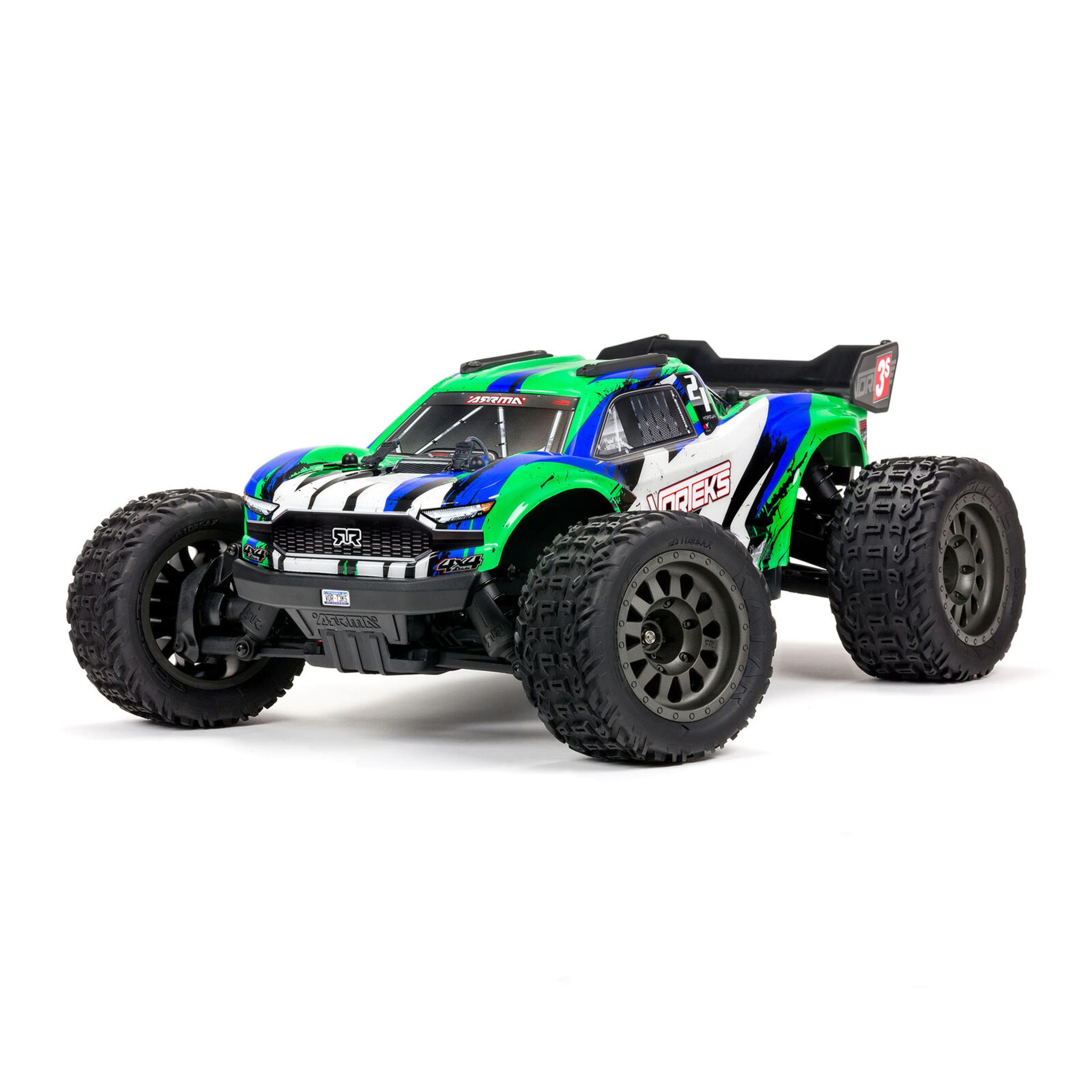 ARRMA 1/10 Vorteks 4x4 3S RTR BLX R/C Stadium Truck (Green)