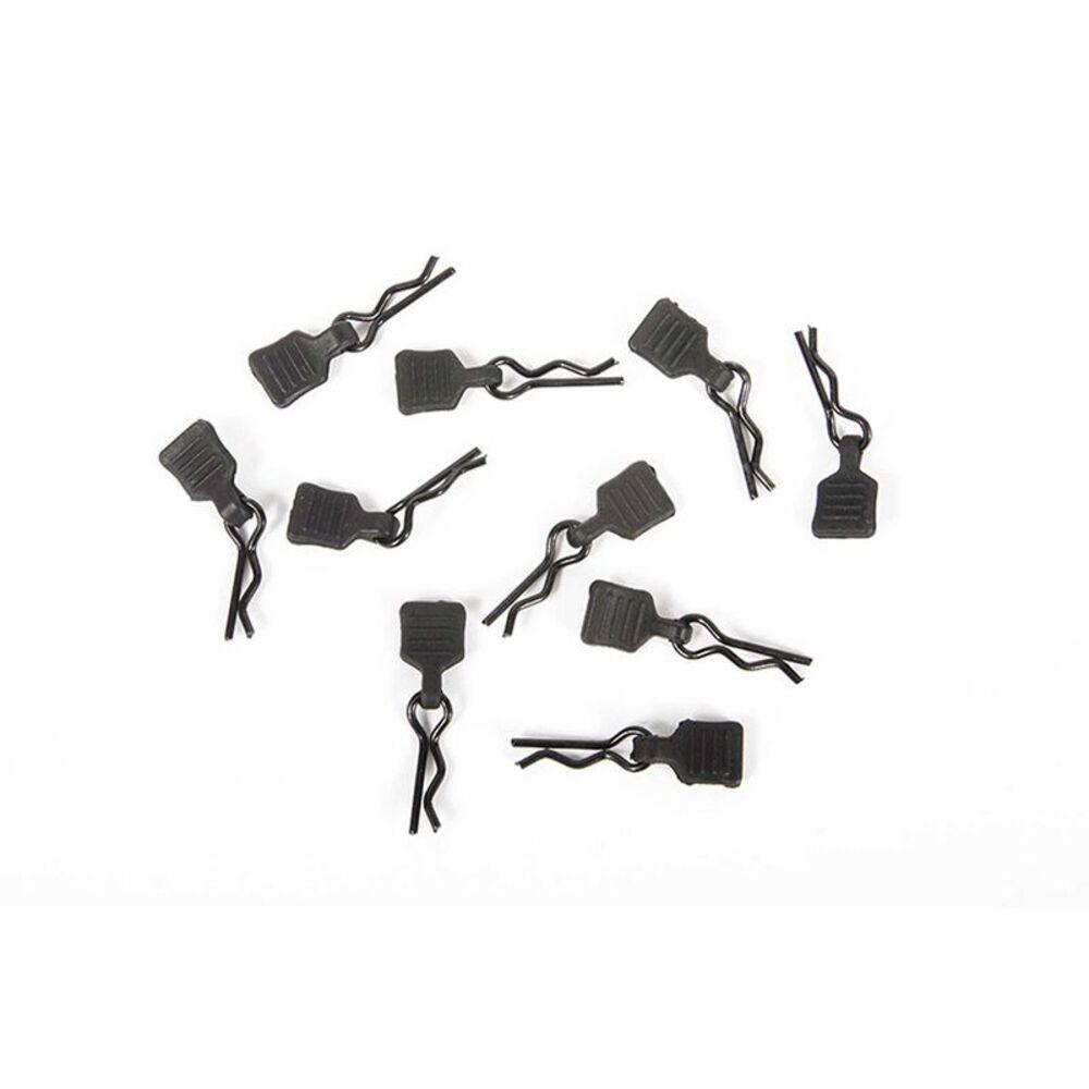 Axial 3mm Body Clip w/ Tab, Black (10pc)