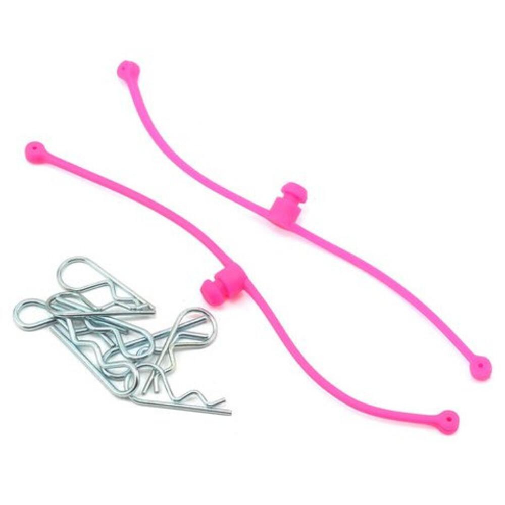 Du-Bro Body Klip Retainers w/ Body Clips (Pink)