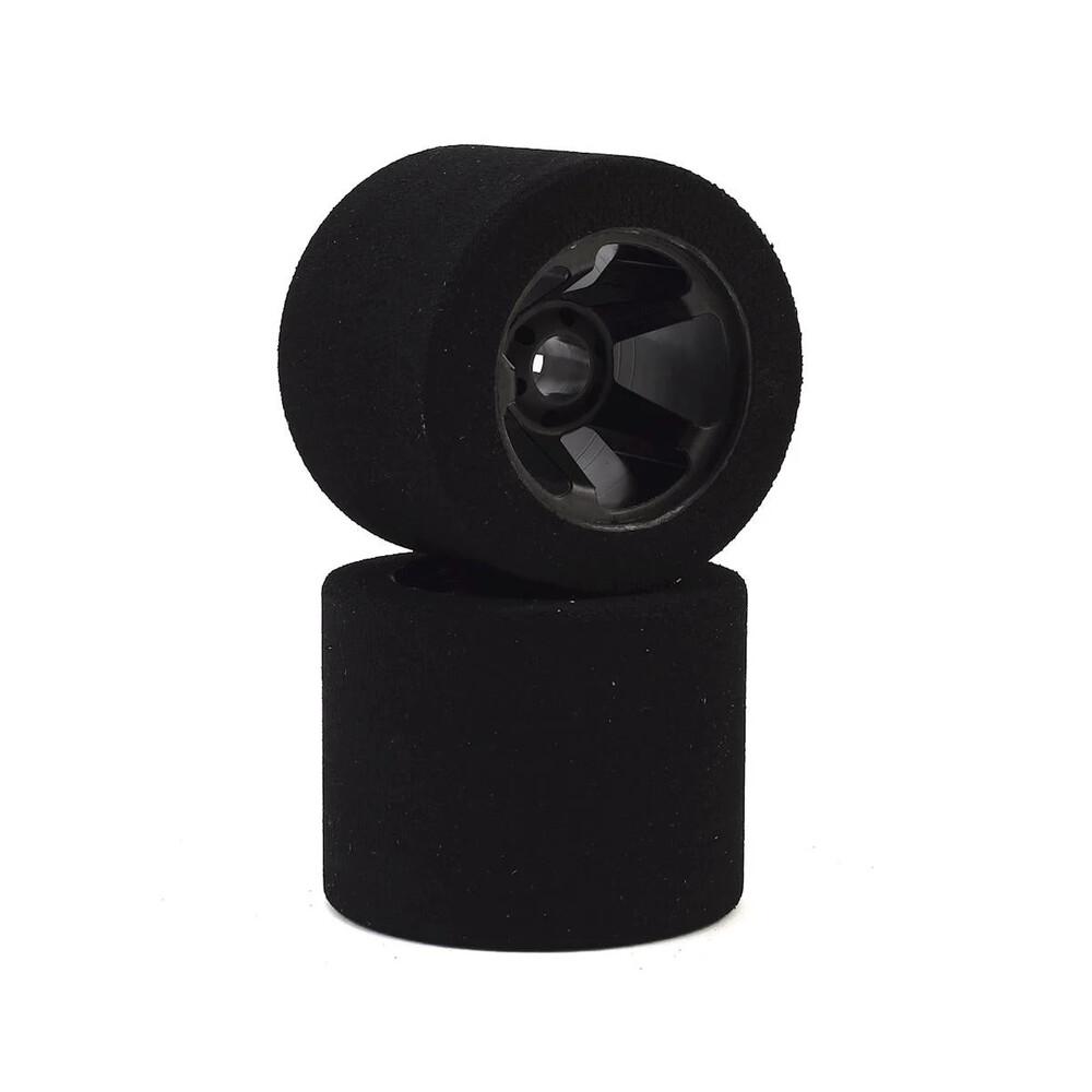 Contact 1/8 Nitro Foam Rear Tire w/ 5 Spoke Rim (2pc, 32 Shore, Black)