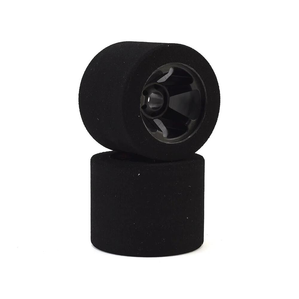 1/8 Nitro Foam Rear Tires w/ 5 Spoke Rim (2 pc, 35 Shore, Black)