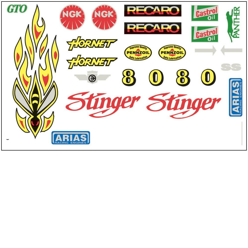 Pinewood Derby Stinger Decal