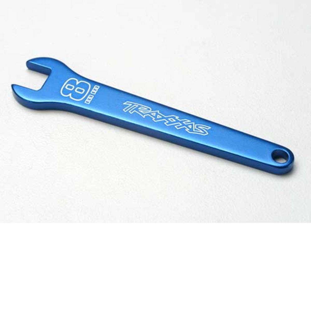 Traxxas Flat Wrench, 8mm (blue-anodized aluminum)