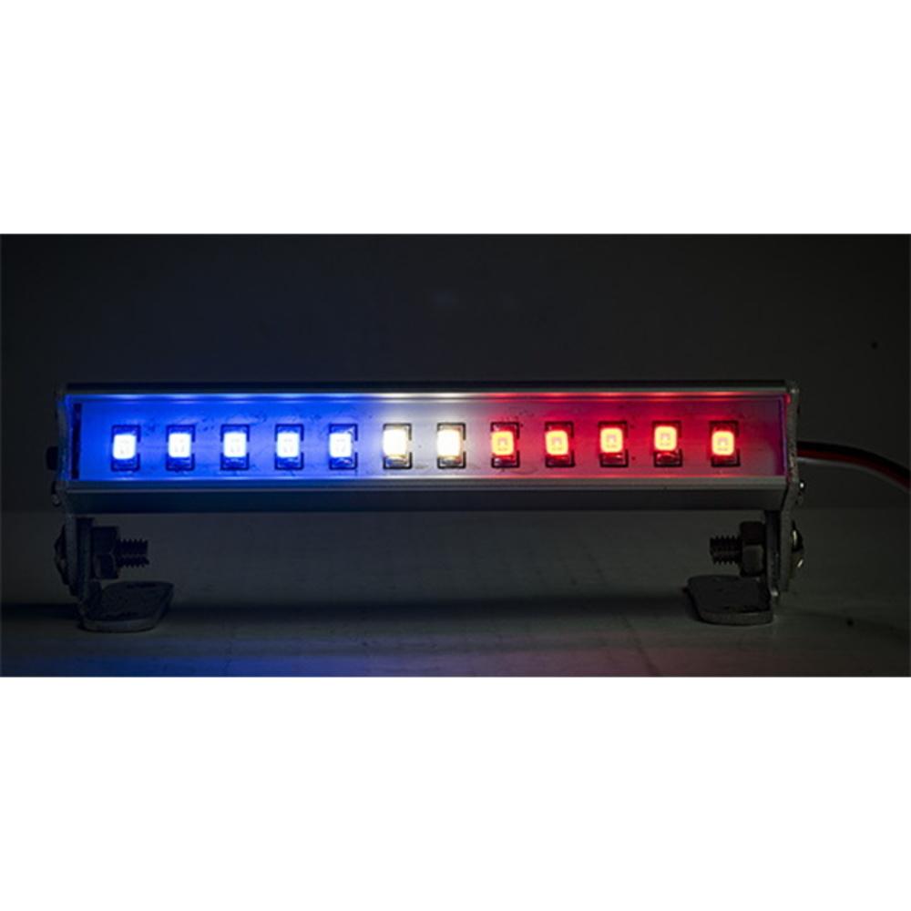 LED Light Bar - 3.6" - Police Lights (Red, White, and Blue lights)