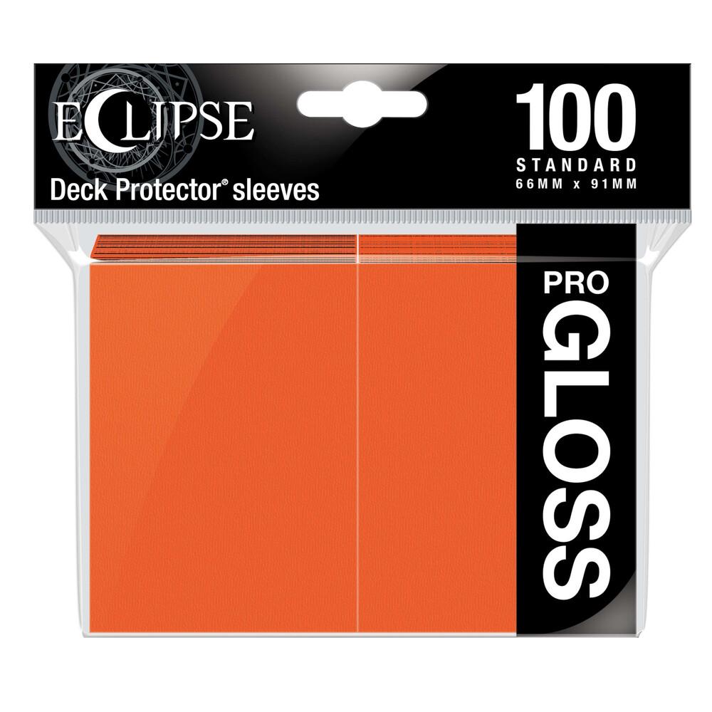 Ultra Pro Eclipse Gloss Standard Sleeves: Pumpkin Orange (100 ct)
