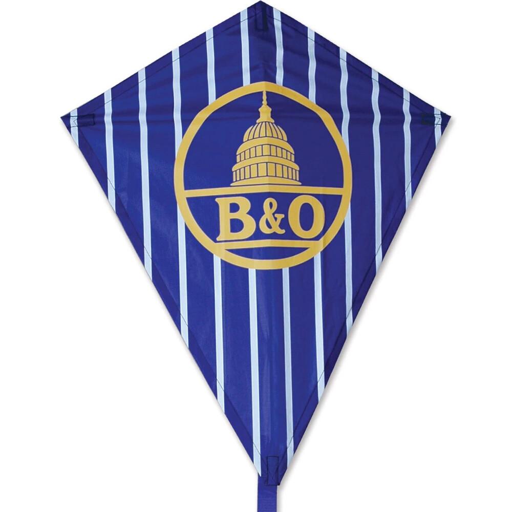 Premier 30 in. Diamond Kite - B and O (B & O) Logo Kite