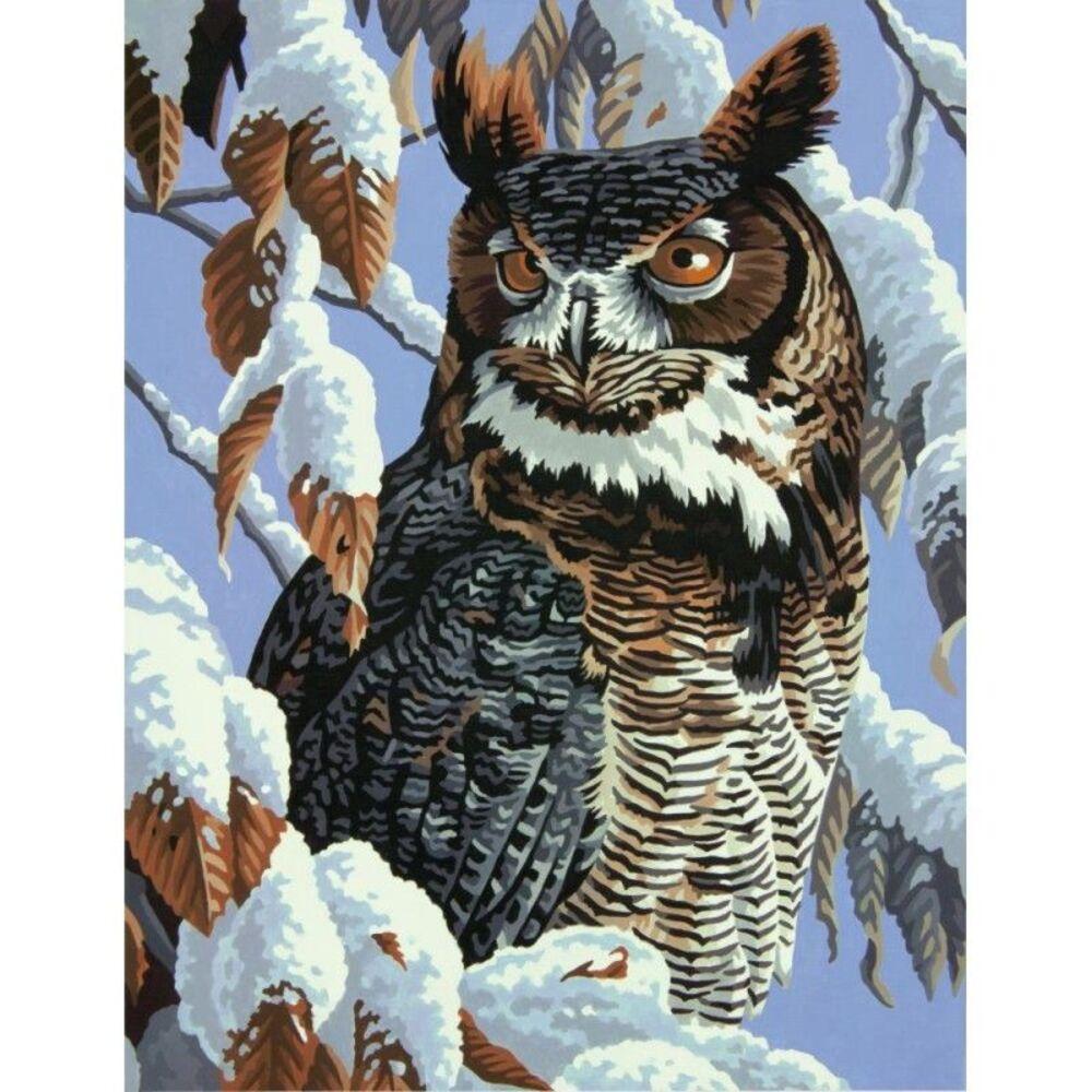 Dimensions Winter Watch Paint-by-Number Kit