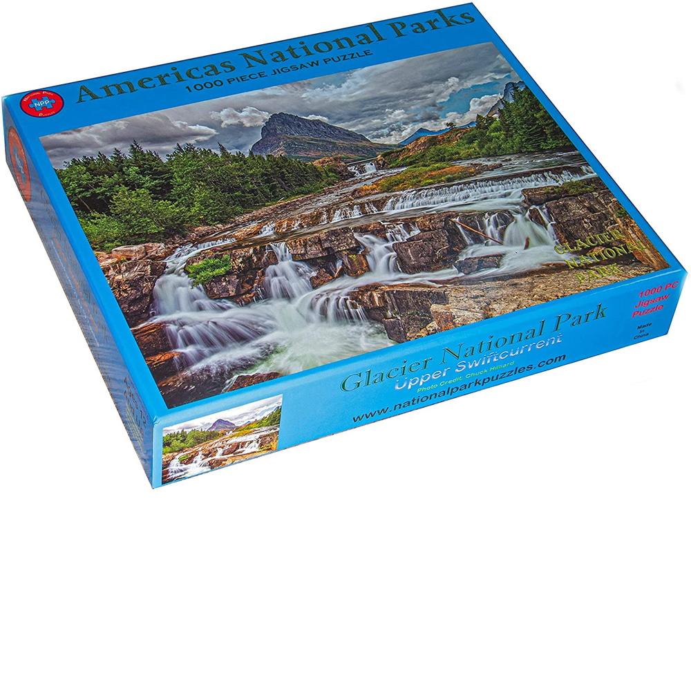 Puzzle - Glacier National Park Upper Swiftcurrent Falls 1000 Piece