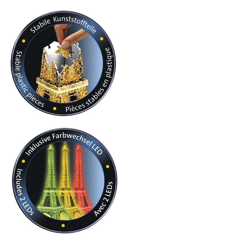 Puzzle - Eiffel Tower 3D Puzzle by Night - 216 pcs