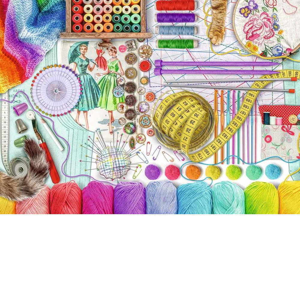 Puzzle - Needlework Station 500 Piece Large Format Puzzle