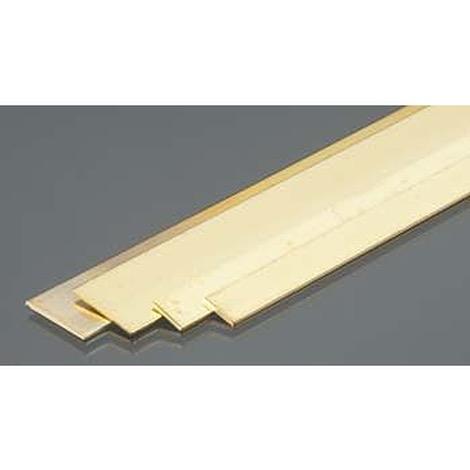 Brass Strips, .032 x 1/4 x 1/2, 12in Bendable (4)
