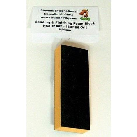 Sanding Block - 180/180 Grit Medium Sanding & Finishing Foam Block
