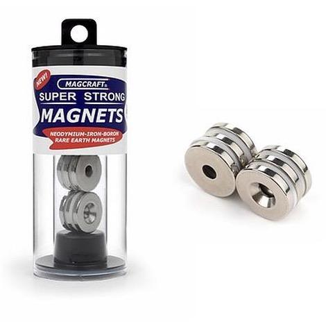 Rare Earth Ring Magnets (6) -- 3/4x1/5x1/8