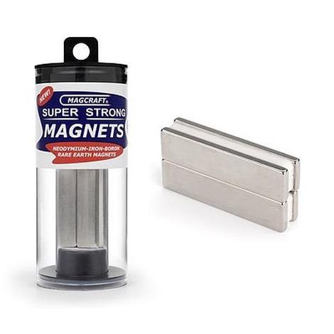 Rare Earth Block Magnets (4) (2x1/2x1/8)