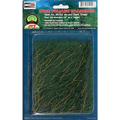 JTT Wire Foliage Branches (Dark Green)