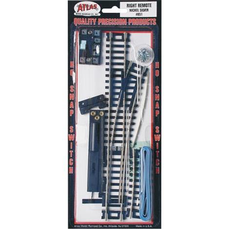 HO Code 100 Remote Snap Switch RH Nickel Silver