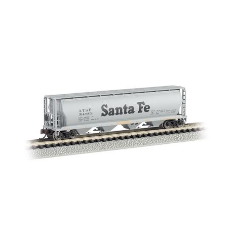 N-Scale Santa Fe - 4 Bay Cylindrical Grain Hopper