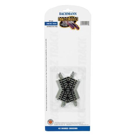 HO EZ-Track 45 Degree Crossing