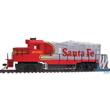 HO Locomotive EMD GP9M Santa Fe #2092 (Warbonnet, red, silver)