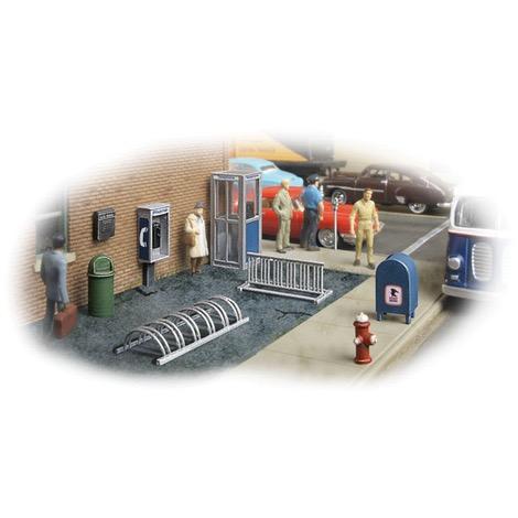 HO City Street Accessory Package