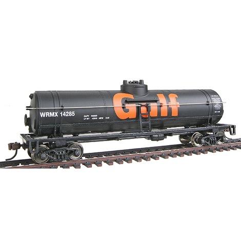 HO 40 Tank Car -- Gulf Oil Company (black, orange, Billboard Lettering