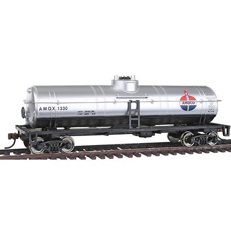 HO 40 Tank Car -- Amoco Oil (silver, red, white, blue)