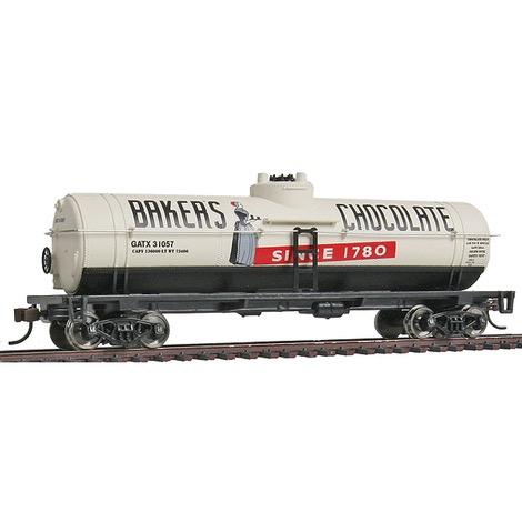 HO Tank Car -- Bakers Chocolate GATX #31057 (white, black, red)