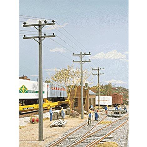 HO Electric Utility Pole Set (24)