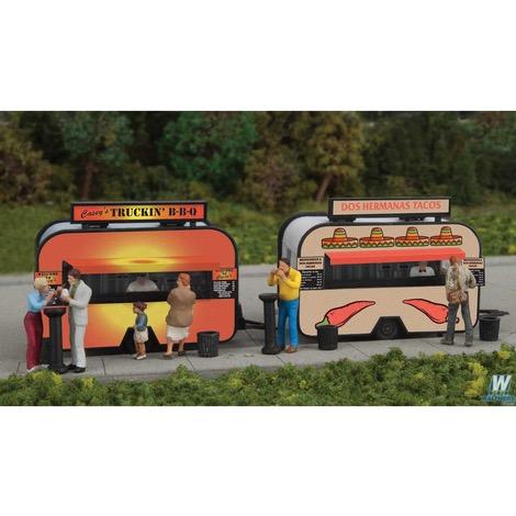 HO Kit - BBQ & Taco Food Trailers