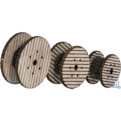 HO Cable Reels -- Laser-cut Wood Kit