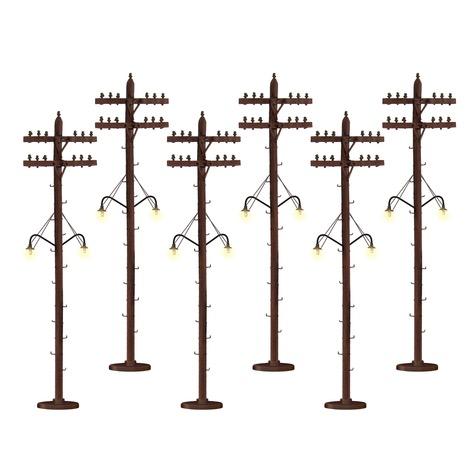 O-Scale Telephone Poles - Lighted